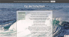 Desktop Screenshot of fuer-die-einfachheit.net