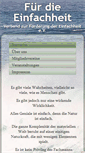 Mobile Screenshot of fuer-die-einfachheit.net