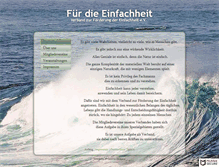 Tablet Screenshot of fuer-die-einfachheit.net